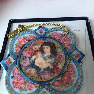 Edna Hibel Xmas Ornament -The Christmas Rose  1992